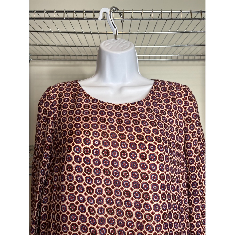 J Crew Collection Women's Jules Scarf Print Shift Dress Sz 2 Silk Old Money - Picture 6 of 11